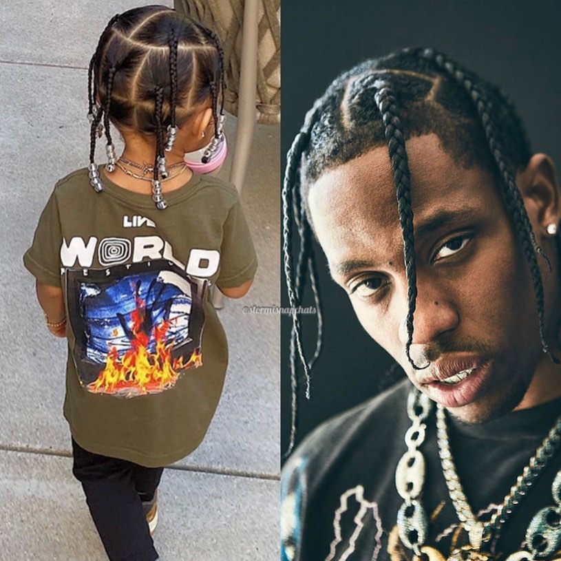 Stormi’s dad Travis Scott | Stormi Webster Dressed As Mom Kylie and Dad Travis is Totally Adorable | Her Beauty