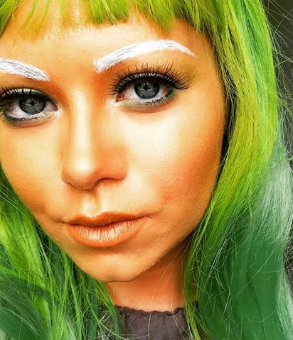 Oompa Loompa #2 | 11 Creepy and Cool Halloween Makeup Ideas to Try This Year | HerBeauty