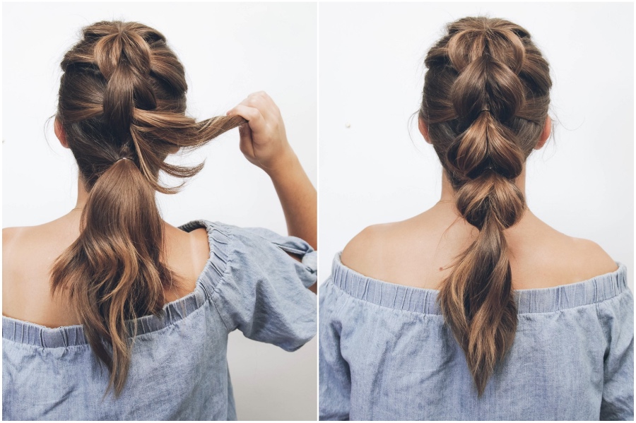  Pull Through Braid | 12 Pretty Long Hairstyles for Fall 2019 | Her Beauty