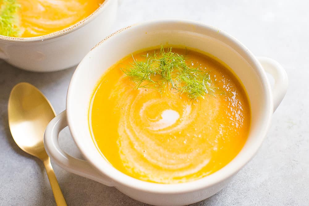 Pumpkin Carrot Soup With Coconut Milk | 12 Healthy Pumpkin Recipes Perfect for Fall | Her Beauty