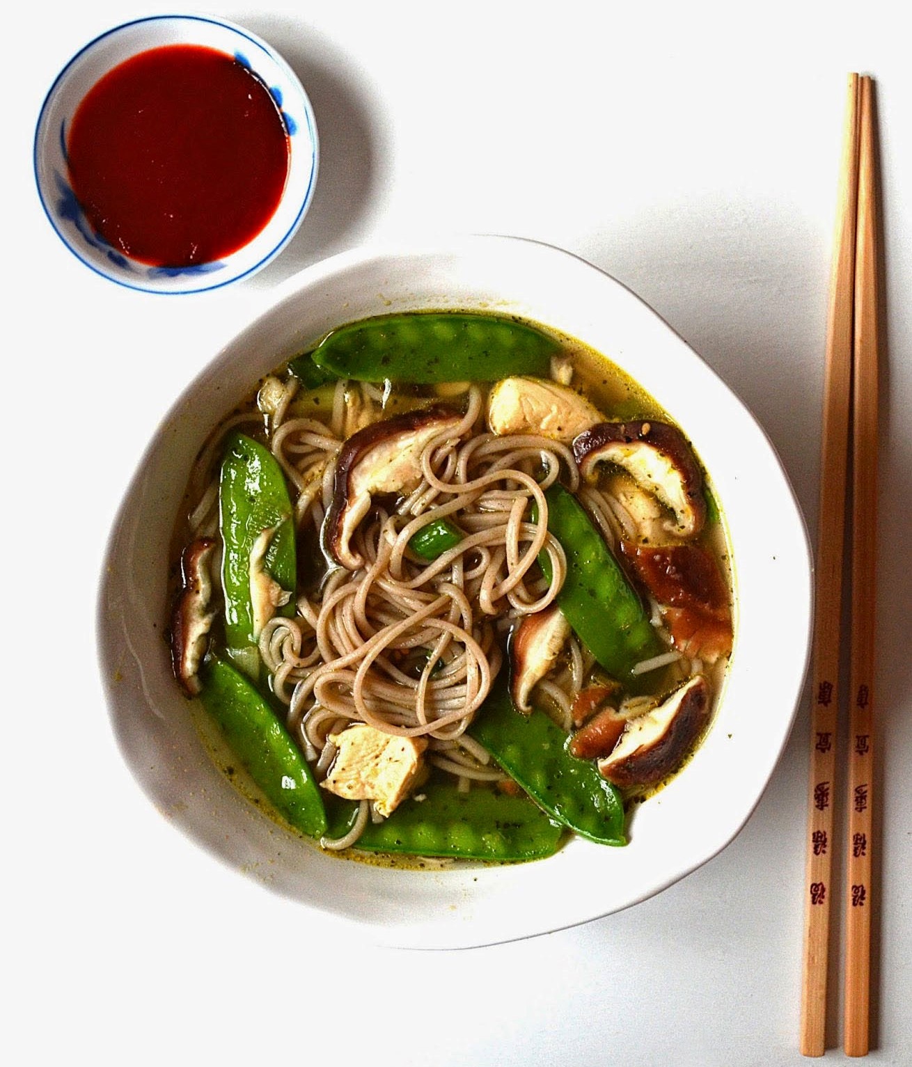Soba Noodle Soup with Mushrooms & Snow Peas | 12 Easy But Delicious Shrimp Recipes | Her Beauty