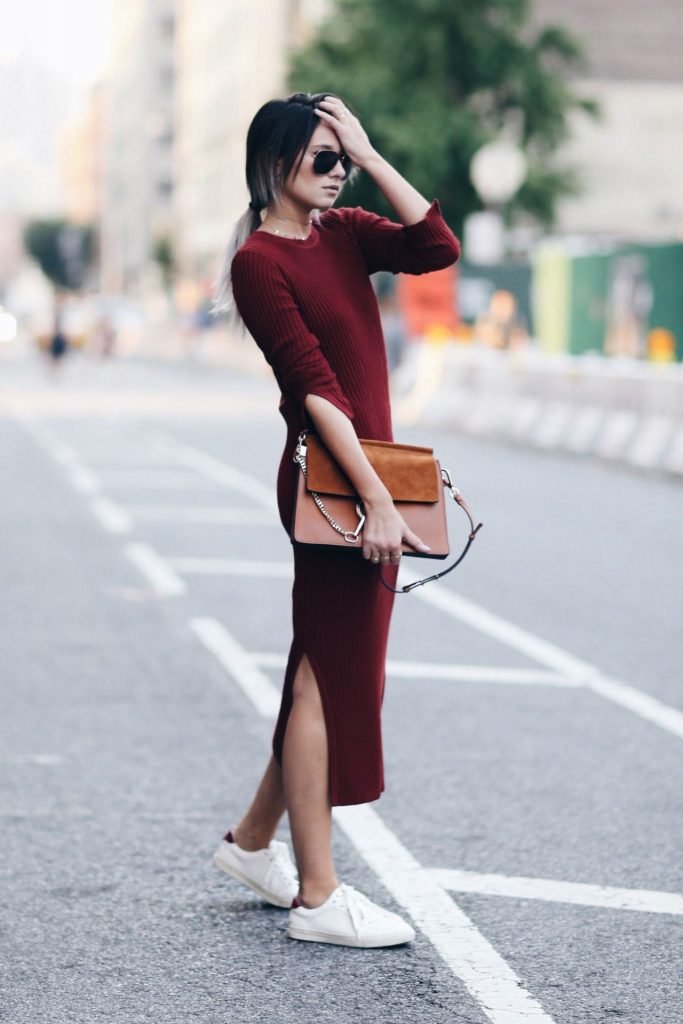 Long knit maxi | 9 Chic and Simple Thanksgiving Outfits Ideas | Her Beauty