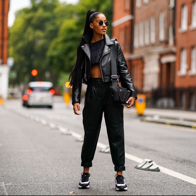 All black | 9 Best Leather Jacket Outfit Ideas | Her Beauty